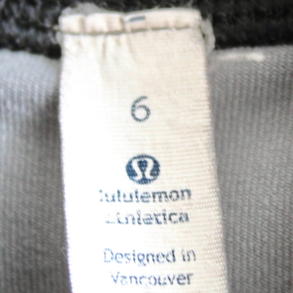 Lululemon Daily Practice Zip Hoodie Jacket Samba Snake Battleship Black Size 6 - Picture 6 of 9